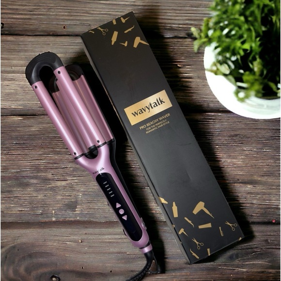 Wavytalk Other - Wavytalk Beach Waves Curling Iron 3 Barrel Deep Hair Waver Hair Crimper
